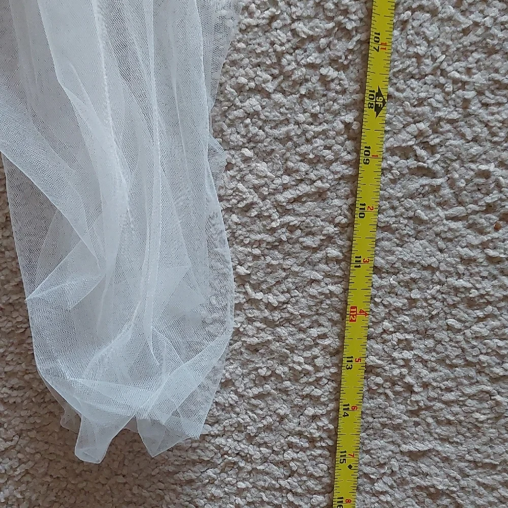 Elegant Ivory Cathedral Length Veil w/Comb